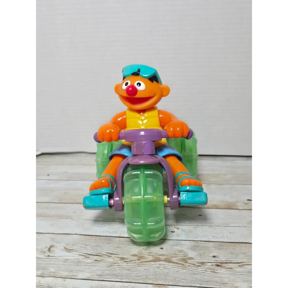 Sesame Street‎ Ernie Splashin Fun Toy 2001 Pull String VIDEO Vtg Bath TV Show